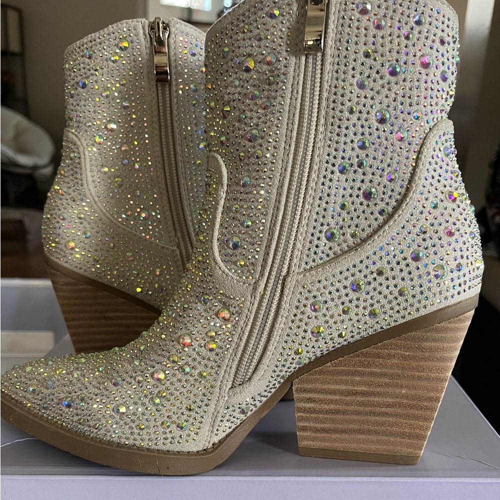 Rhinestone boots!